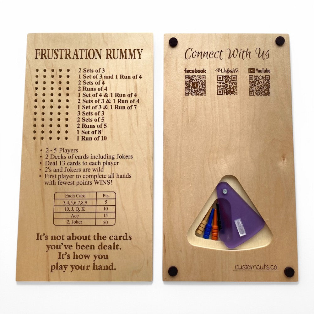 Frustration Rummy Game (2-5 Players) – Classic & Customizable Versions
