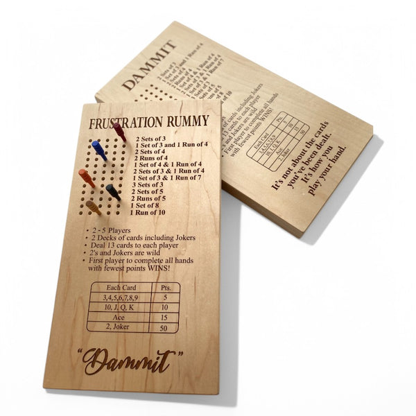 Dammit (Frustration Rummy 2-5 Players) – Two Title Options Available!