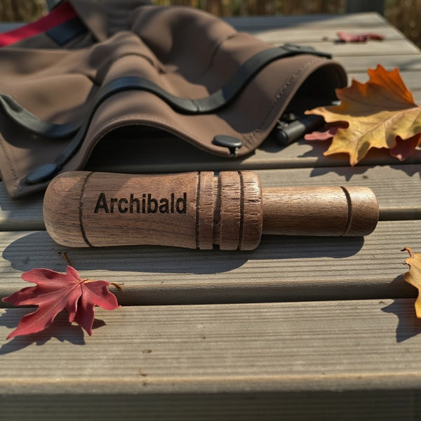 🦆 Walnut Duck Call – Custom Engraved Gift for Hunters & Outdoorsmen
