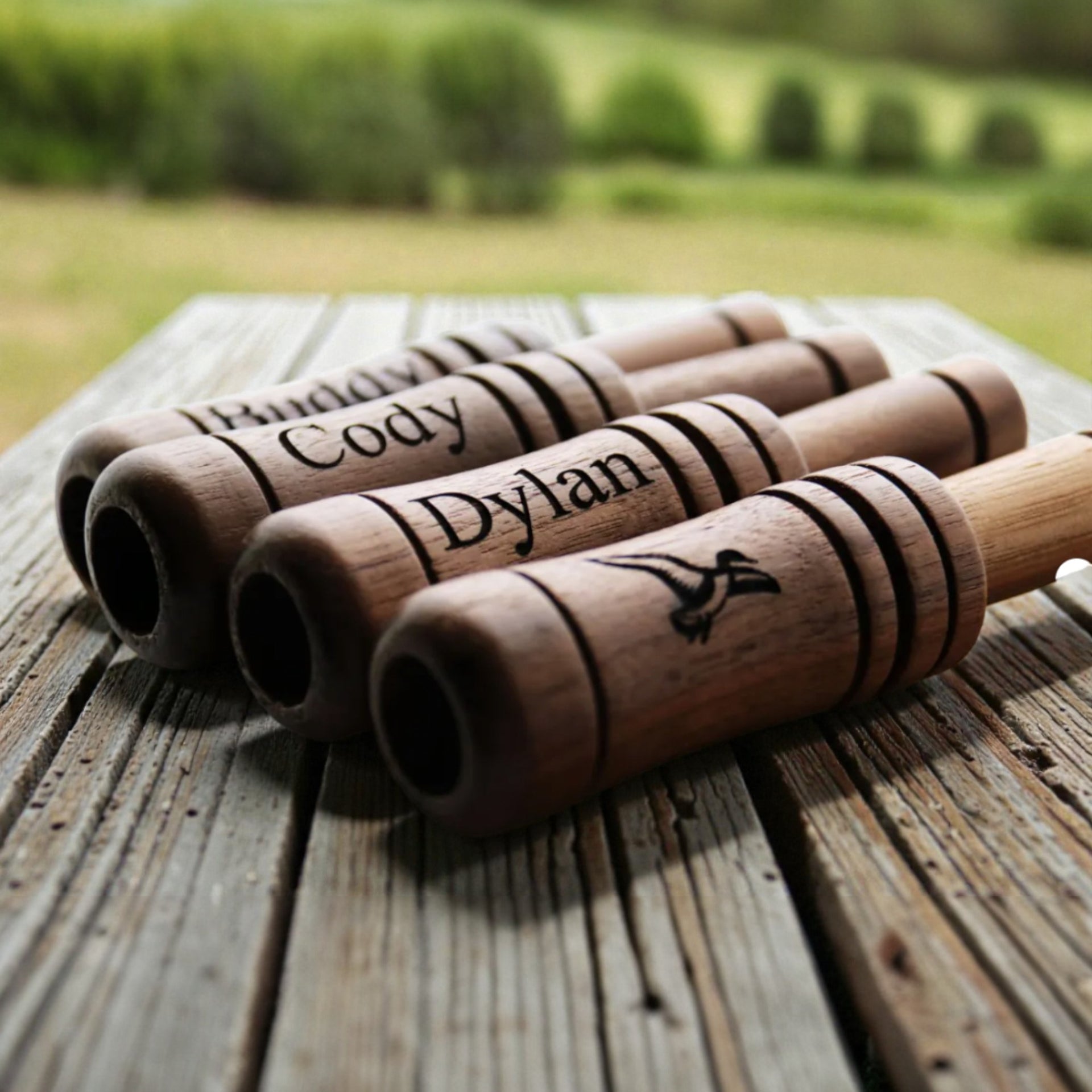 🦆 Walnut Duck Call – Custom Engraved Gift for Hunters & Outdoorsmen