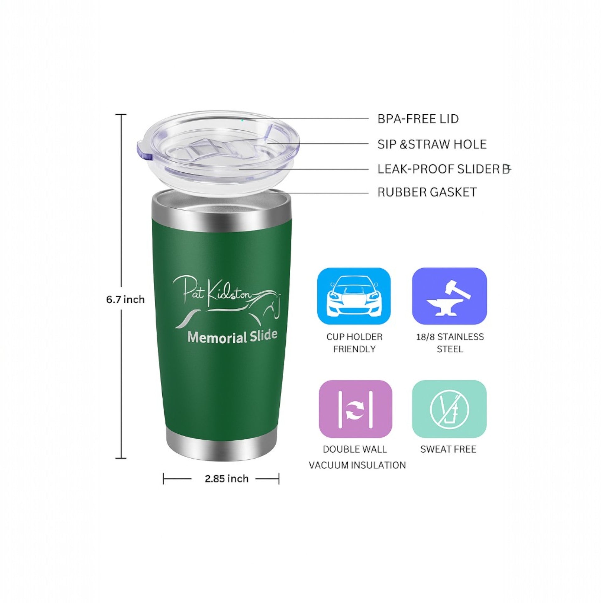 Custom Engraved 20oz Stainless Steel Tumbler – Personalized Gift ☕❄️