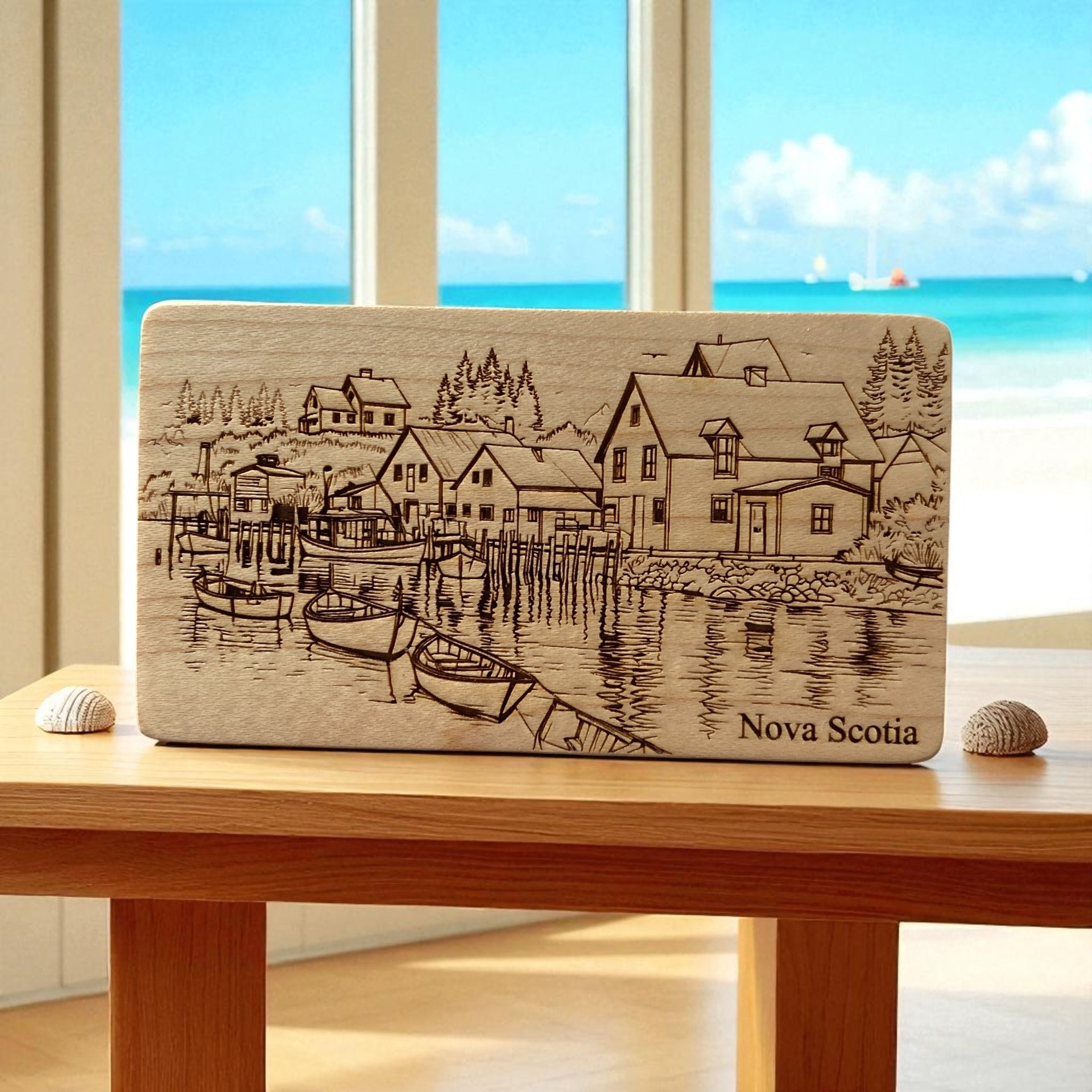 Engraved Wooden Memory Box – Canadian Landmark Collection
