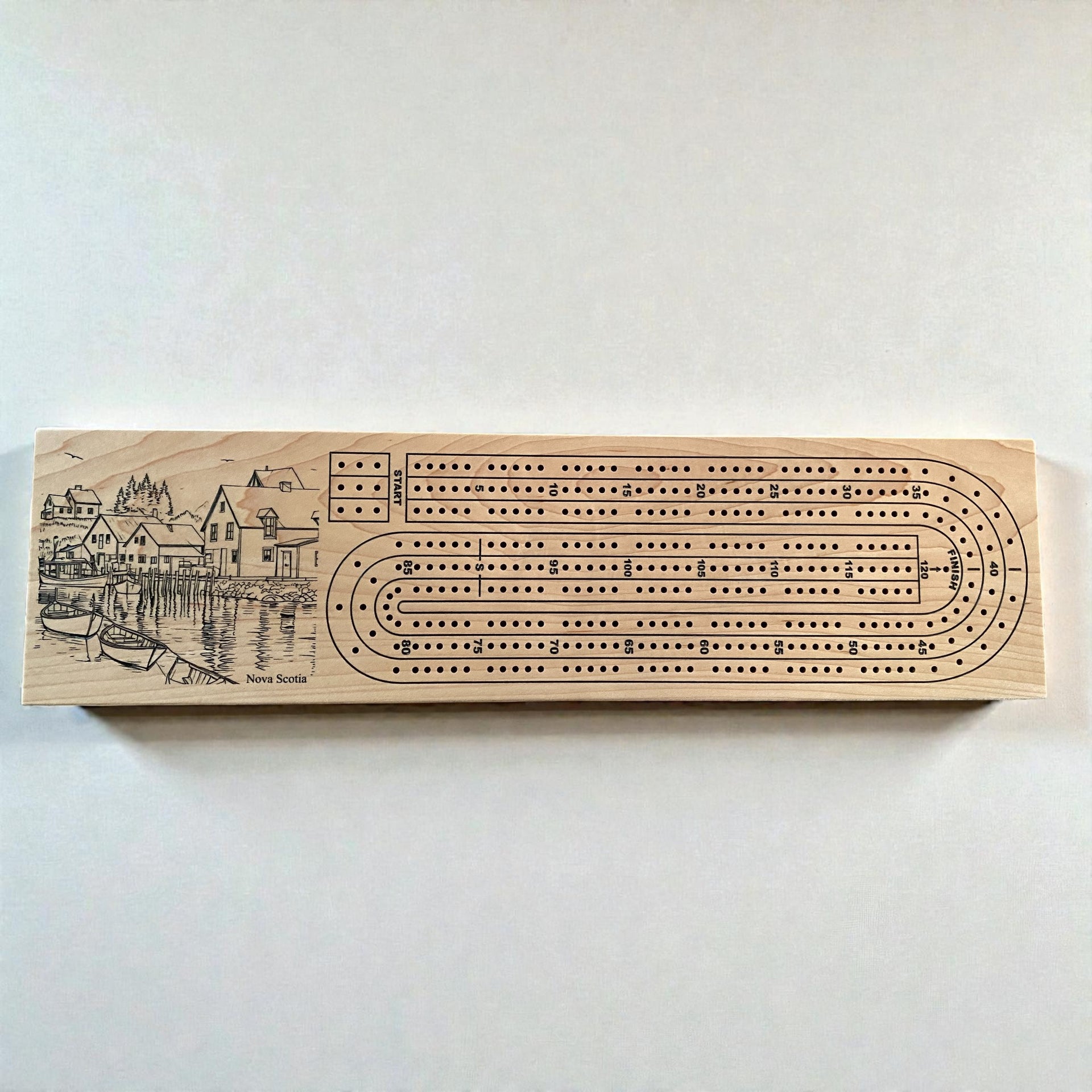Nova Scotia & Peggy’s Cove Cribbage Boards – Handcrafted & Ready to Ship! 🎲✨