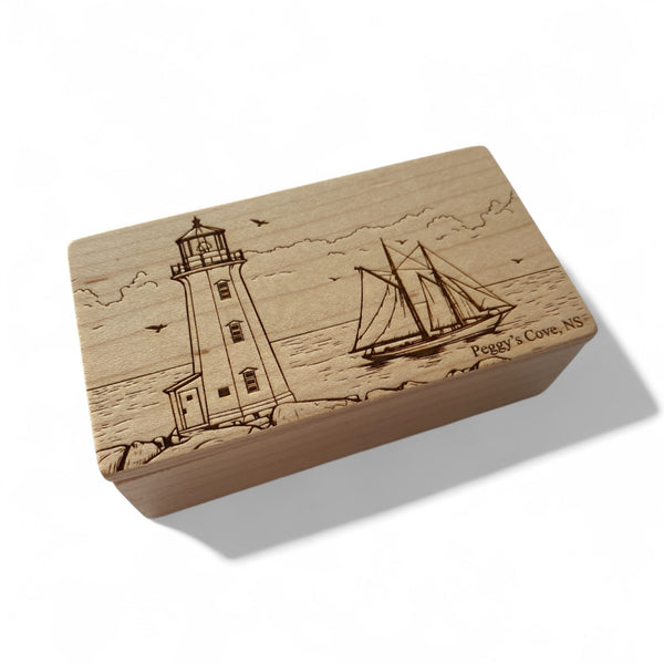 Engraved Wooden Memory Box – Canadian Landmark Collection