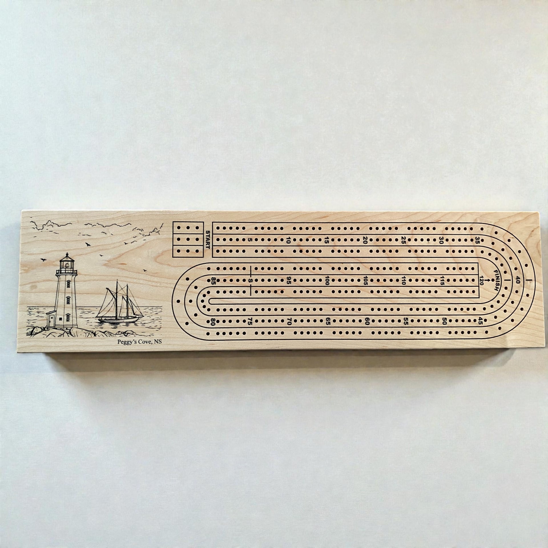 Nova Scotia & Peggy’s Cove Cribbage Boards – Handcrafted & Ready to Ship! 🎲✨