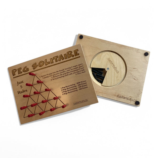 Peg Solitaire – Handcrafted Wooden Strategy Game