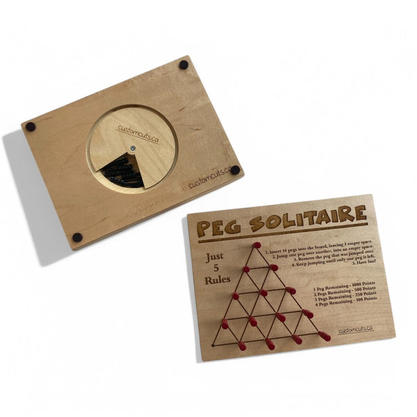 Peg Solitaire – Handcrafted Wooden Strategy Game