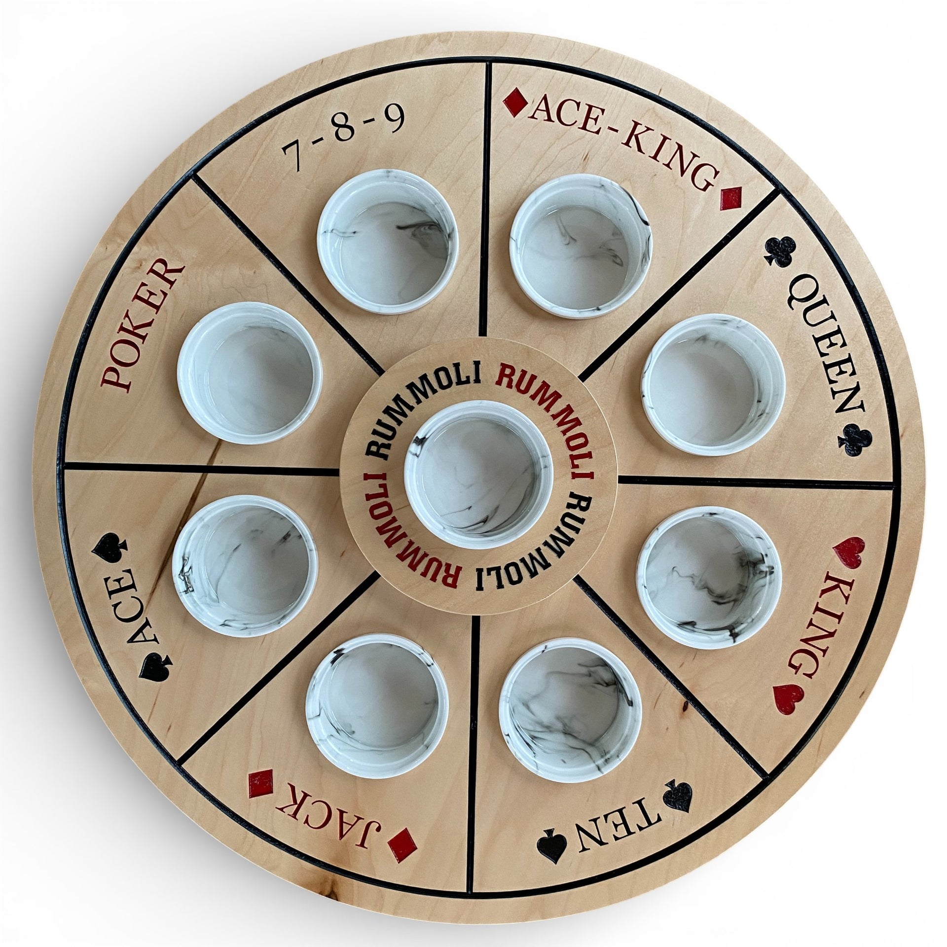 Handcrafted Rummoli Board Game – Engraved & Customizable 🎲♠️