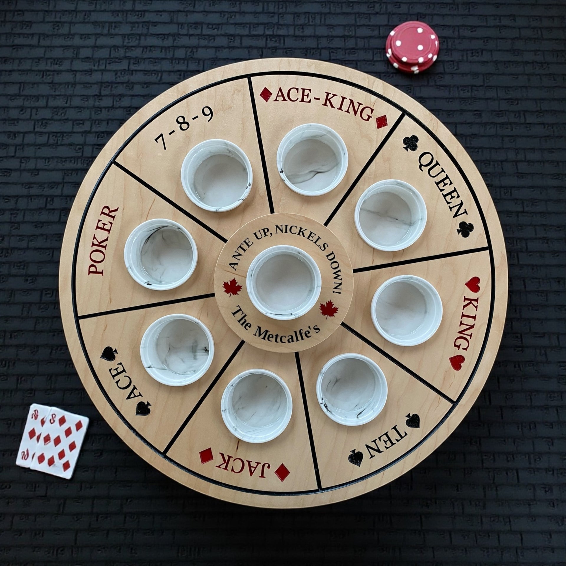 Handcrafted Rummoli Board Game – Engraved & Customizable 🎲♠️