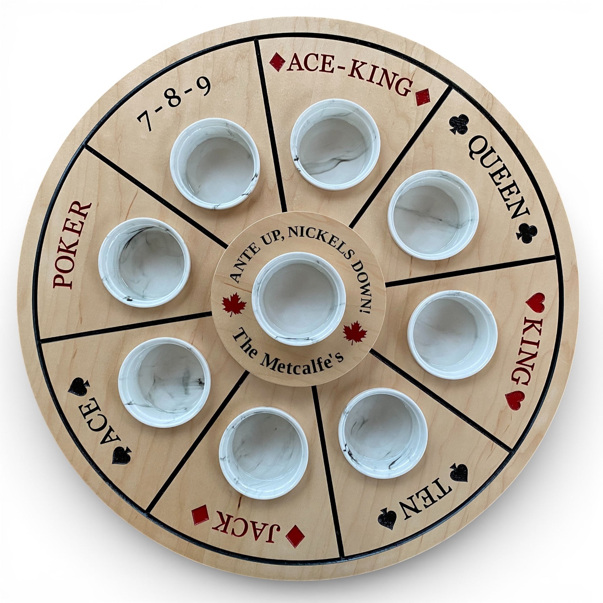 Handcrafted Rummoli Board Game – Engraved & Customizable 🎲♠️