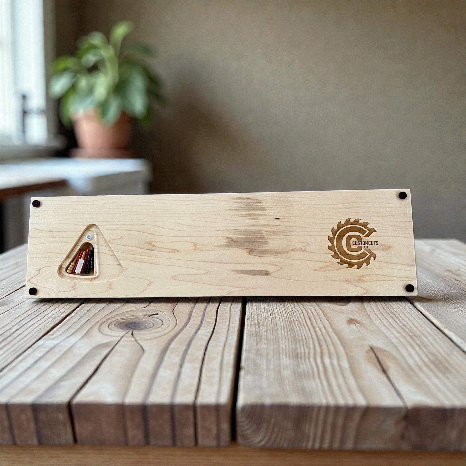 Custom Cribbage Board – Personalized Engraving, Hand-Painted or Natural 🎲✨