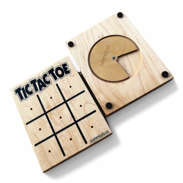 Classic Tic-Tac-Toe – Handcrafted Hardwood Game Board